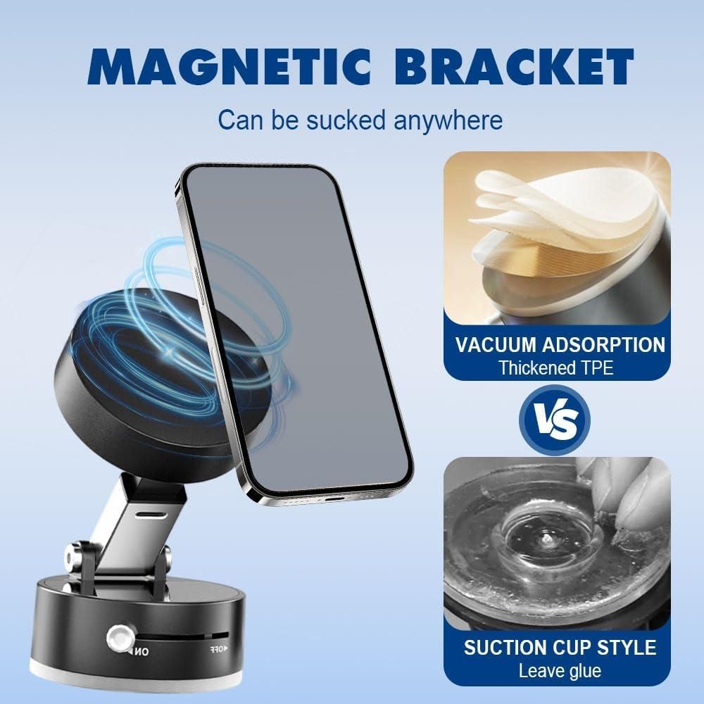 360 Rotating Vacuum Magnetic Phone Holder