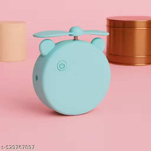 Cartoon Cute Pig LED™ Lights Mirror Pocket Fan